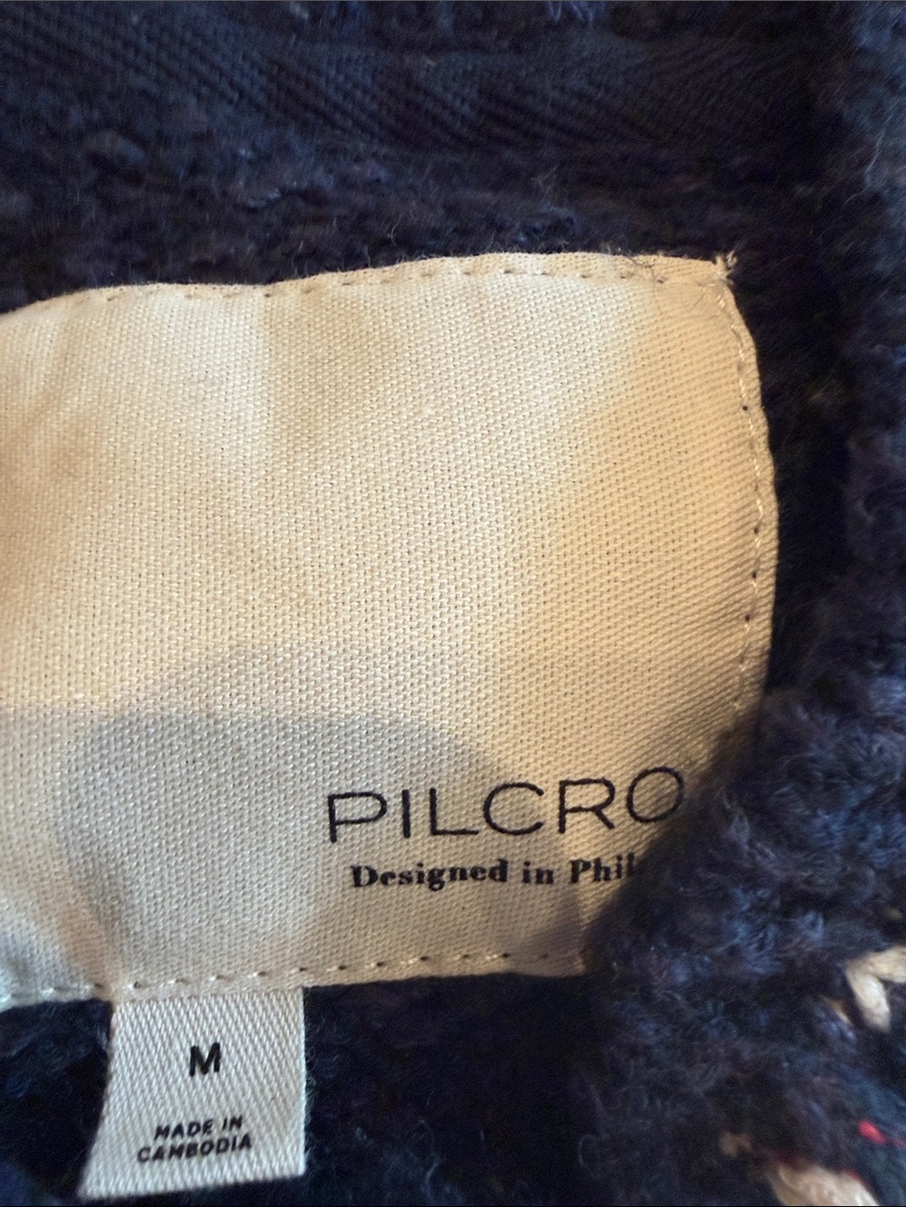 NWT Pilcro Cotton Blend Motorcycle Cardigan Sweater - M - Picture 8 of 9